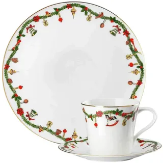 Hutschenreuther Nora Kaffeegedeck 3-tlg. Weihnachtsdekor