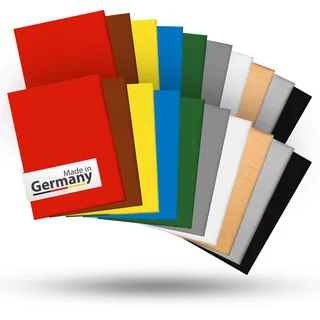 dakamilech Standard Wachsplatten - selbstklebende Verzierplatten - Verzierwachsplatten 110 x 80 x 0,5 mm - Bastelwachs bunt - Wachsplatten-Set 20 Stück