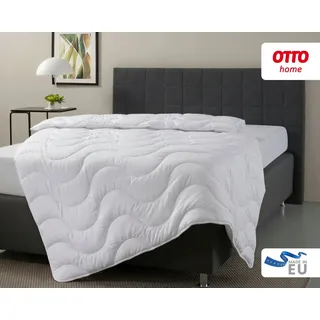 OTTO home Microfaserbettdecke Mailo Bettdecke 135x200 cm, 155x220 cm, Füllung: Polyester, Bezug: Microfaser-Feinbatist, Sommer, Winter, Decke, kuschelweicher Microfaser-Feinbatist Bezug weiß 135 cm x 200 cm