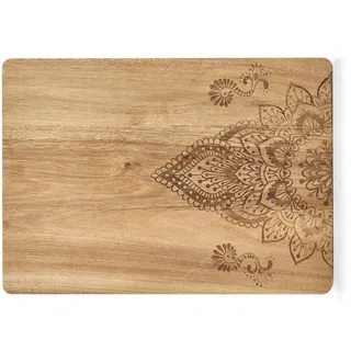 Zeller Schneidebrett-Set Holz 1 40 x 29 x 1,5 cm Beige