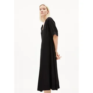 Armedangels Midikleid VAALI Webkleid aus TENCELTM Lyocell Regular Fit schwarz XS (34)