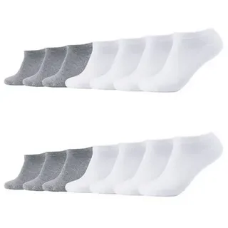 CAMANO Sneakersocken 14er Pack Grau/Weiß 43-46
