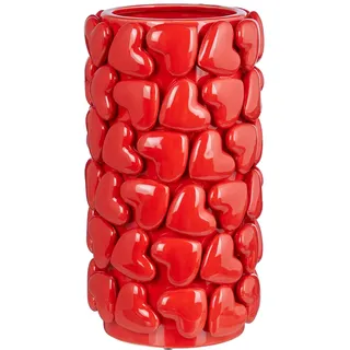 BUTLERS Blumenvase ø 17 cm H 31 cm Steingut Dekovase - Hearts -