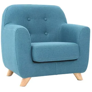 miliboo Kindersessel NORKID Eiche petrolblau