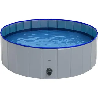 PURLOVE Faltbarer Hundepool 230 l Blau 100x30 cm