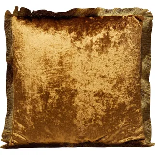 Kare-Design Zierkissen, Gelb, Gold, Kunststoff, Füllung: Polyester, quadratisch, 45x45 cm, Wohntextilien, Kissen, Dekokissen