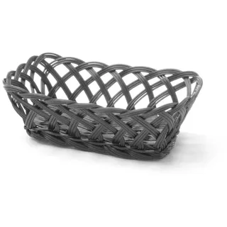 120x Körbe mit gewebtem Rand,rechteckig,Schwarz,225x150x(H)65mm