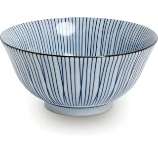Japan-Bowls ASIATICA | Ramen Bowl Schalen aus Porzellan 15 cm | Hochwertige asiatische Schüssel für Reis, Nudeln, Tapas, Udon, Müsli - Suppen-Schale mit japanischen Designs (Sensuji tokusa)