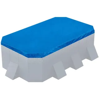 Aufblasbare Poolabdeckung – Aufblasbarer Pool, wasserdicht, Kordelzug, staubdicht, 190 x 140 x 20 cm, aufblasbarer Poolschutz für Hof, UV-beständig, rechteckig, faltbare Abdeckung