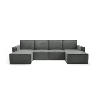 Wohnlandschaft  Orto , grau , Maße (cm): B: 320 H: 93