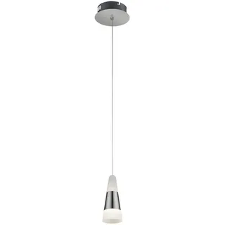 GLOBO Hängeleuchte 1-flg. 12 cm rund nickel matt Acryl