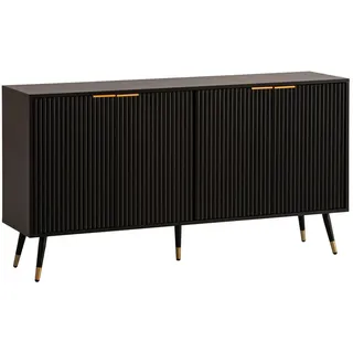 Wohnling Sideboard 150 x 81 x 39 cm Schwarz