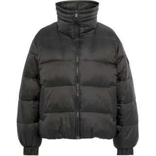 Outdoorjacke BOSS ORANGE "C_Padina" Gr. 42, schwarz (black) Damen Jacken Kurze mit gefüttertem Kragen