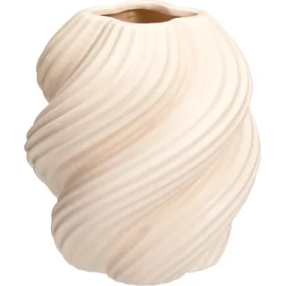 Vase WAVE (DH 15x16 cm) - beige - DH 15x16 cm