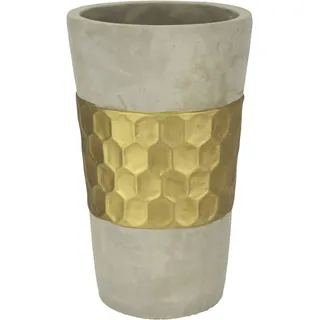 I.GE.A. Goldverzierte Blumenvase 25 cm Gold