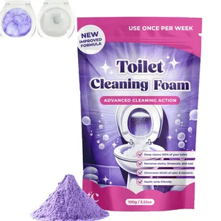 Toilet Cleaner Foam | Toilet Cleaning Foam, Insta-Action Cleanern Foams, Toilets Cleaning Powder, Touch Free Foaming Toilet Cleaner Limescale Remover Powder (1)