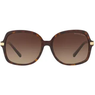 MICHAEL KORS Damen Adrianna Ii 310613 57 Sonnenbrille, Gold (Dk Tortoise/Gold/Brown Gradient) - 57 (L)