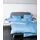 hellblau 200 x 220 cm + 2 x 80 x 80 cm
