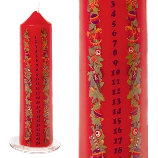 Premier Decorations Adventskerze, Wachs, einfarbig, Einheitsgröße
