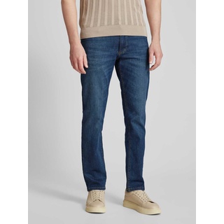Regular Fit Jeans im 5-Pocket-Design Modell 'HOUSTON', Jeansblau, 33/36