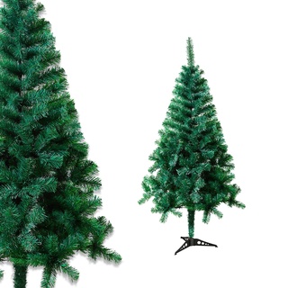 HENGMEI Weihnachtsbaum, PVC Tannenbaum Künstlich, Künstlicher Baum, Unechter Tannenbaum (Ø ca. 60 cm), Künstliche Weihnachtsbäume, Grüner 120cm