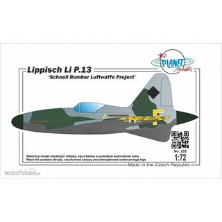 Planet Models 129-PLT255 - Lippisch Li P.13 Schnell Bomber Luftwaffe Project
