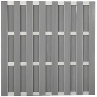 GROJA Zaun Hauptelement 180 x 180 cm Grau