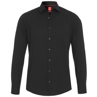 Hatico Langarmhemd schwarz XS