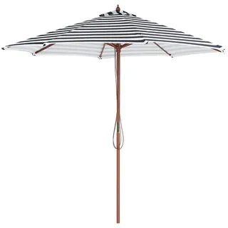 Beliani Ferentillo Ø 260 cm Schwarz/Weiß