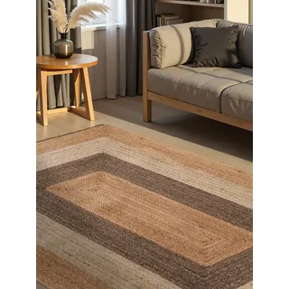 HANSE HOME Juno Fusion Juteteppich 160 x 230 cm Natur Gold Multi
