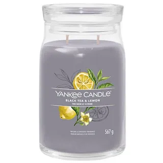 Yankee Candle Black Tea & Lemon große Kerze 567 g gelb