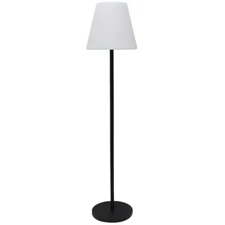 Frank Flechtwaren LED Stehlampe Kunststoff/Metall 150,0 cm wetterfest Solar weiß