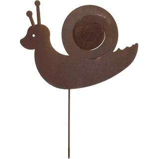 moritz Gartenstecker Schnecke 32 x 0,5 x 40,5 cm Rostoptik