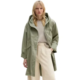 Kurzmantel MARC O'POLO "aus Organic Cotton-Twill", Damen, Gr. 38, fresh sage, Obermaterial: 100% Baumwolle. Futter: 100% Baumwolle, unifarben, regular fit, Mäntel Kurzmantel