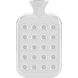 Fashy Wärmflasche Wabenkissen 1,2 l Transparent/Weiß