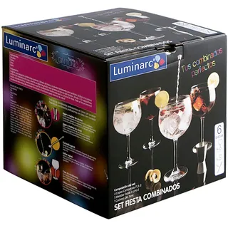 Cocktail-Set Luminarc Bunt Glas 6 Stücke