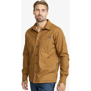 Outback Fleece Lined Overshirt Herren Rubber, Größe:XL - Herren > Oberteile > Hemden - Braun