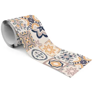 Muralo Tapetenbordüre 10 cm 300 g Beige/Blau/Braun/Orange 10x300 cm