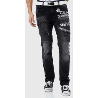 Cipo & Baxx 5-Pocket-Jeans Slim Fit Schwarz 42/34