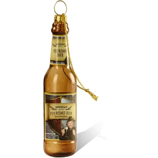 Brauerei Zwönitz Bierflasche Weihnachtskugel lustig/Christbaumschmuck Bier/Weihnachtskugel Bier Flasche/ausgefallene Weihnachtsdeko/Christbaumschmuck lustig