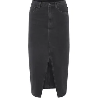 ESMARA® Damen Jeansrock Midi (Grau, 40)