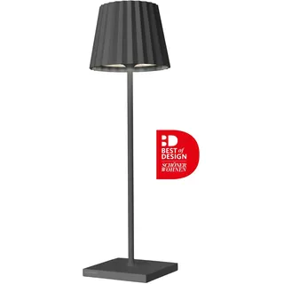 SOMPEX Akku-Tischleuchte Aluminium 38,0 cm inkl. LED anthrazit