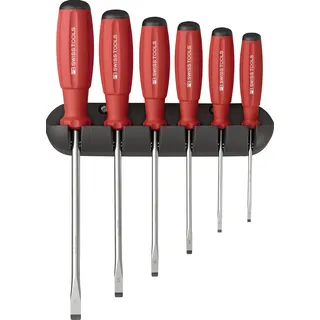 PB Swiss Tools Schlitz Schraubenzieher Set, Grösse 1-6, 8240.CBB