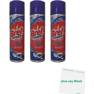 usy Sidol Bref Power Backofen und Grill Reiniger 3er Pack (3x500ml Sprühdose) Block