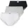 Brazilian-Slips 3 St Schwarz/Grau/Weiß XL