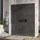 Walk-In-Dusche 120 x 200 cm graues Glas 10 mm EX101