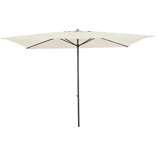 Sunfun Marktschirm Venetien II  (Natur, 300 x 200 cm, Aluminium)