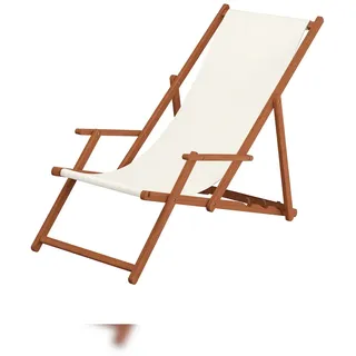 Erst-Holz Liegestuhl weiß Gartenliege Kissen Tisch Sonnenliege Holz Gartenstuhl Massivholzmöbel 10-303TKH