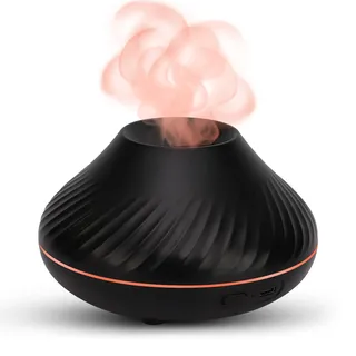 ZREE Flammeneffekt Aroma-Diffusor für ätherische Öle Ultraschall Duftlampe 7 LED