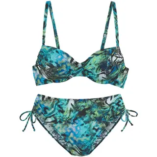 VIVANCE Bügel-Bikini Damen türkis bedruckt Gr.38 Cup E